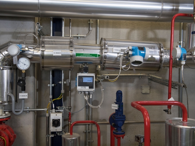 蒸汽和高压热水回路，Prowirl 200变送器进行湿蒸汽检测